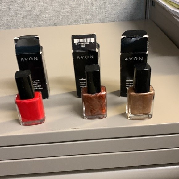 Avon Nailwear Pro Plus New in Box Set of 3 Real Red Venus and Rave - Picture 3 of 16